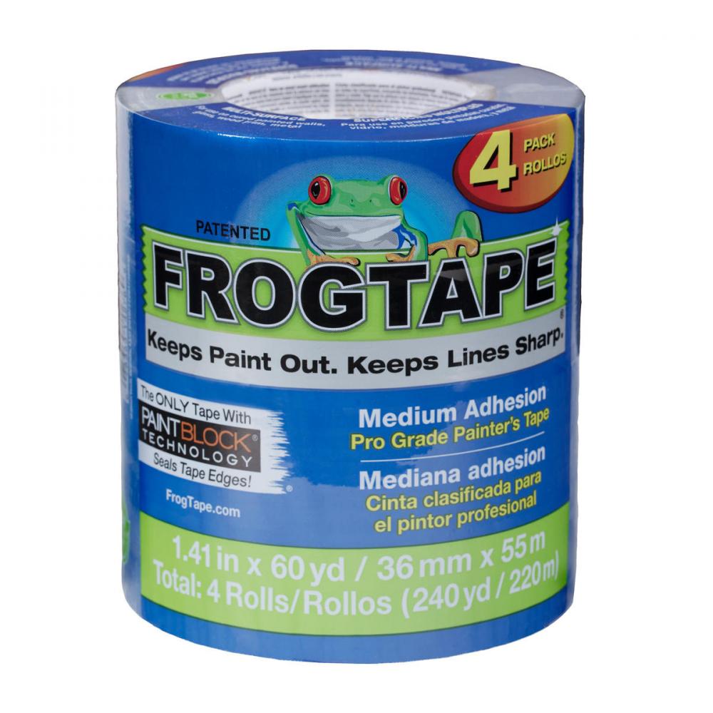 CP 130 / FrogTape Painter&#39;s Tape - Pro Grade - Blue - 5.4 mil - 36mm x 55m - 4-