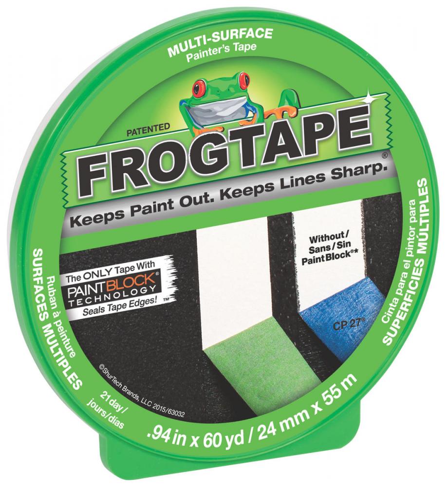 CF 120 / FrogTape Painter&#39;s Tape - Multi-Surface - Green - 5.7 mil - 24mm x 55m