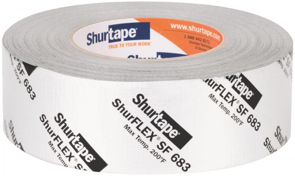 SF 683 ShurFLEX Metalized Cloth Duct Tape - Silver Print - 10 mil - 48mm x 55m
