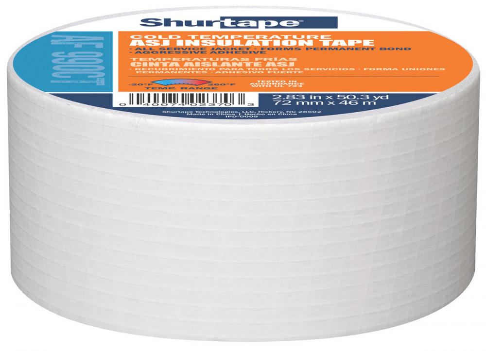 AF 990CT Cold Temperature All Service Jacket Tape - White - 8.3 mil - 72mm x 46m