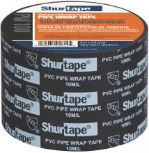 Shurtape 104776 - PW 100 Corrosion-Resistant PVC Pipe Wrap Tape - Black Printed - 10 mil - 3in x 3