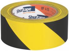 Shurtape 202700 - VP 415 Warning Stripe Tape - Black/Yellow - 6.6 mil - 50mm x 33m - 1 Case (24 Ro