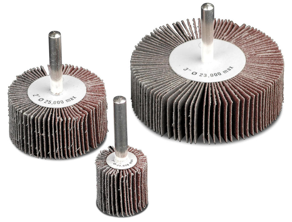 Aluminum Oxide Flap Wheels, 1/4&#34; Shank