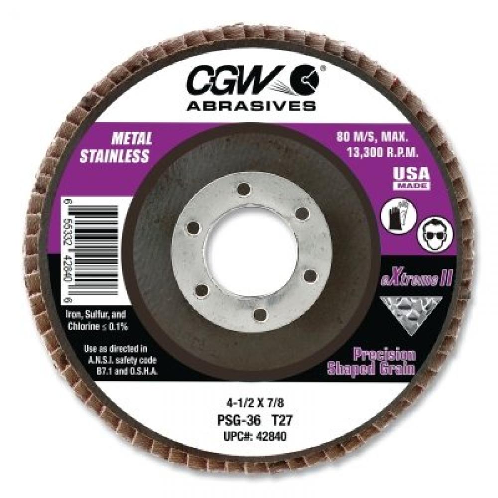 CGW Abrasives PSG eXtreme II Flap Discs CGW Abrasives PSG eXtreme II Flap Discs