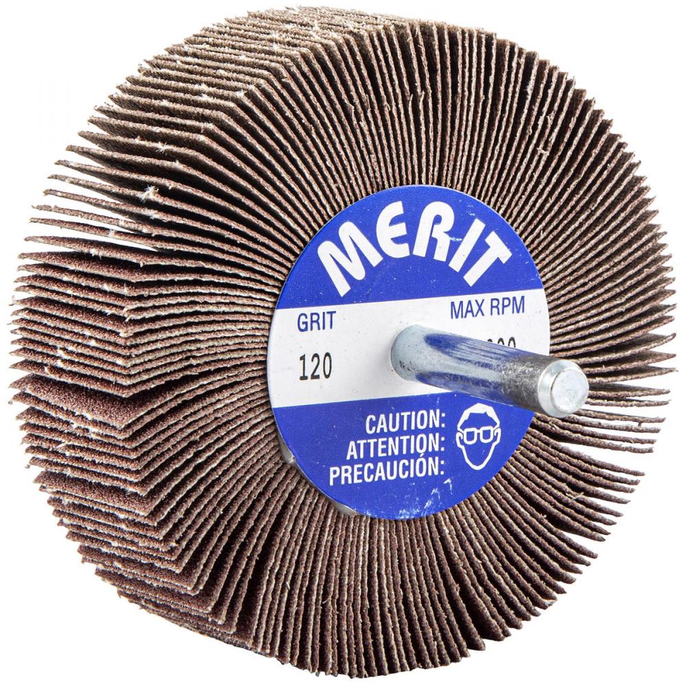 3 x 1 x 1/4 In. High Performance Mini Flap Wheel P120 Grit ARY03 AO