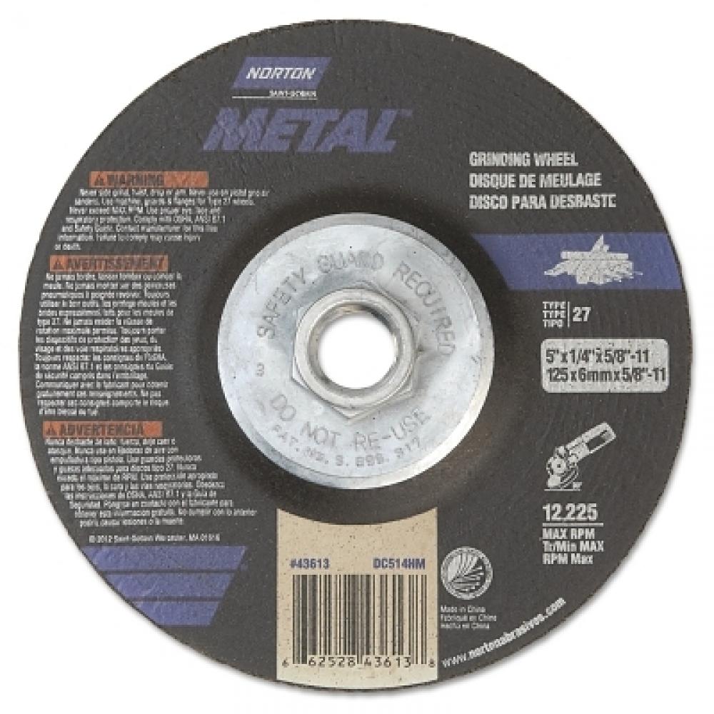 Norton Metal Depressed Center Grinding Wheels