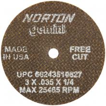Saint-Gobain Abrasives Inc. 66243510627 - 3 x .035 x 1/4 In. Gemini FC Cut-Off Wheel 60 O B T01/41