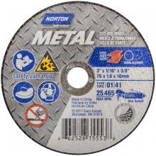 Saint-Gobain Abrasives Inc. 66252835553 - 3 x 1/16 x 3/8 In. Metal Cut-Off Wheel 36 T T01/41