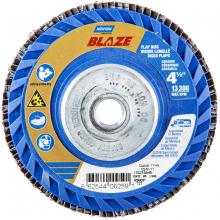 Saint-Gobain Abrasives Inc. 66254400259 - 4-1/2 x 5/8 - 11 In. Blaze Plastic Flat Flap Disc T27 80 Grit R980P