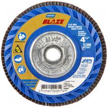 Saint-Gobain Abrasives Inc. 66254400261 - 4-1/2 x 5/8 - 11 In. Blaze Plastic Flat Flap Disc T27 120 Grit R980P CA