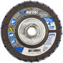 Saint-Gobain Abrasives Inc. 66254419991 - 4-1/2 x 5/8 - 11 In. Metal Fiberglass Conical Flap Disc T29 P36 Grit R828 ZA