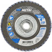 Saint-Gobain Abrasives Inc. 66254419997 - 4-1/2 x 5/8 - 11 In. Metal Fiberglass Conical Flap Disc T29 80 Grit R828T ZA
