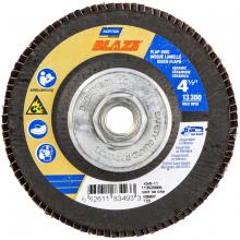 Saint-Gobain Abrasives Inc. 66261183493 - 4-1/2 x 5/8 - 11 In. Blaze Fiberglass Conical Flap Disc T29 80 Grit R980P