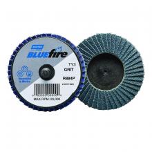 Saint-Gobain Abrasives Inc. 77696090169 - 2 In. BlueFire Plastic Flat Mini Flap Disc Type III T27 P120 Grit R884P2 ZA