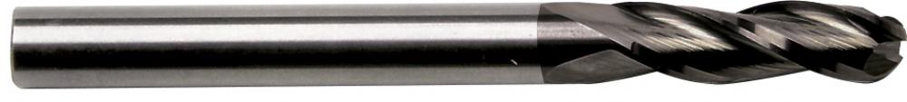 Sowa High Performance 1/16 x 1-1/2&#34; OAL 3 Flute Ball Nose Regular Length TiAlN C