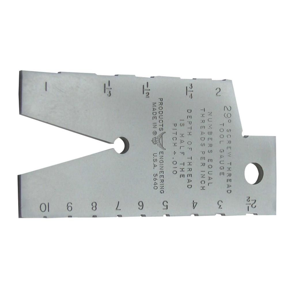 1-10 TPI 29º Acme Thread Gauge