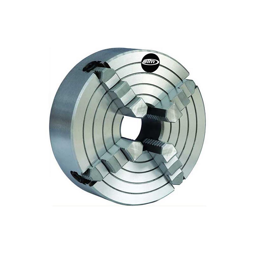 10&#34; D1-6 4-Jaw Cast Iron Body Precision Independent Chuck With Hard Solid Jaws