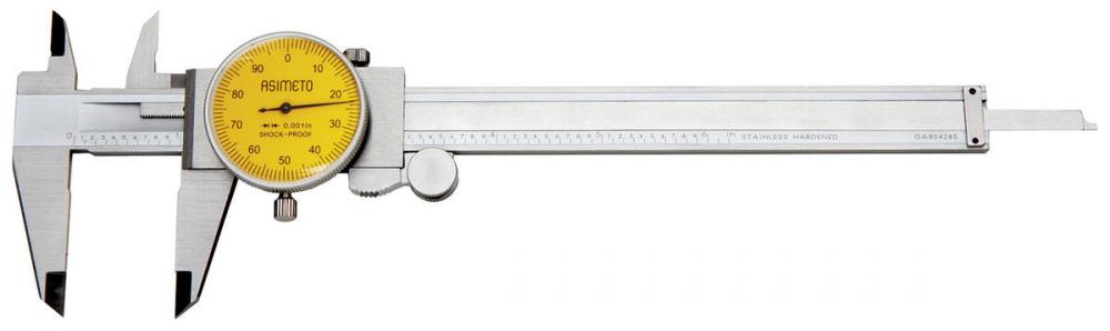 0-6 x 0.001" Asimeto Dial Caliper 0-6 x 0.001" Asimeto Dial Caliper