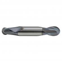 Sowa Tool 102331 - 1/2" Diameter 2-Flute Ball Nose Double End Stub TiAlN Coated End Mill