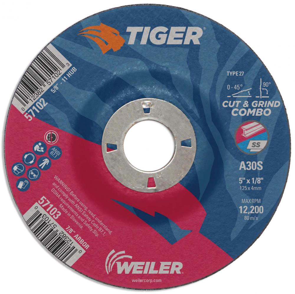 Cut/Grind Combo Wheel - Tiger AO Cut/Grind Combo Wheel - Tiger AO