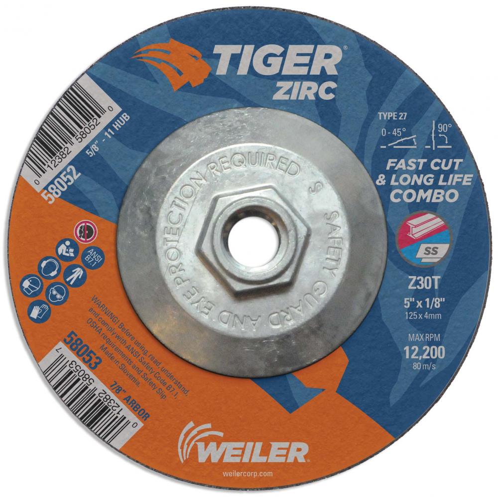 Cut/Grind Combo Wheel - Tiger Zirc