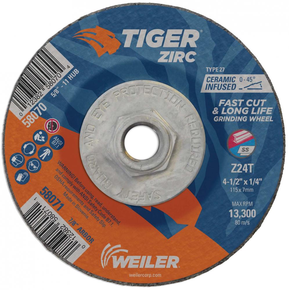 Grinding Wheel - Tiger Zirc Grinding Wheel - Tiger Zirc