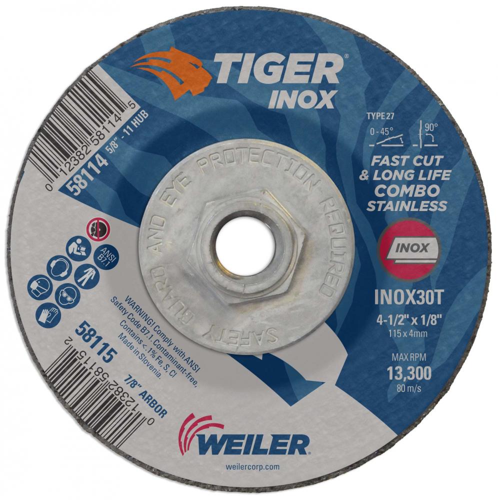 Cut/Grind Combo Wheel - Tiger INOX Cut/Grind Combo Wheel - Tiger INOX