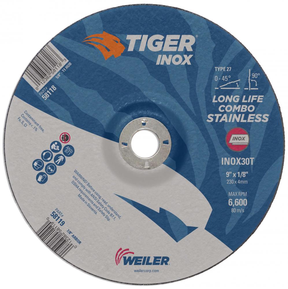 Cut/Grind Combo Wheel - Tiger INOX Cut/Grind Combo Wheel - Tiger INOX