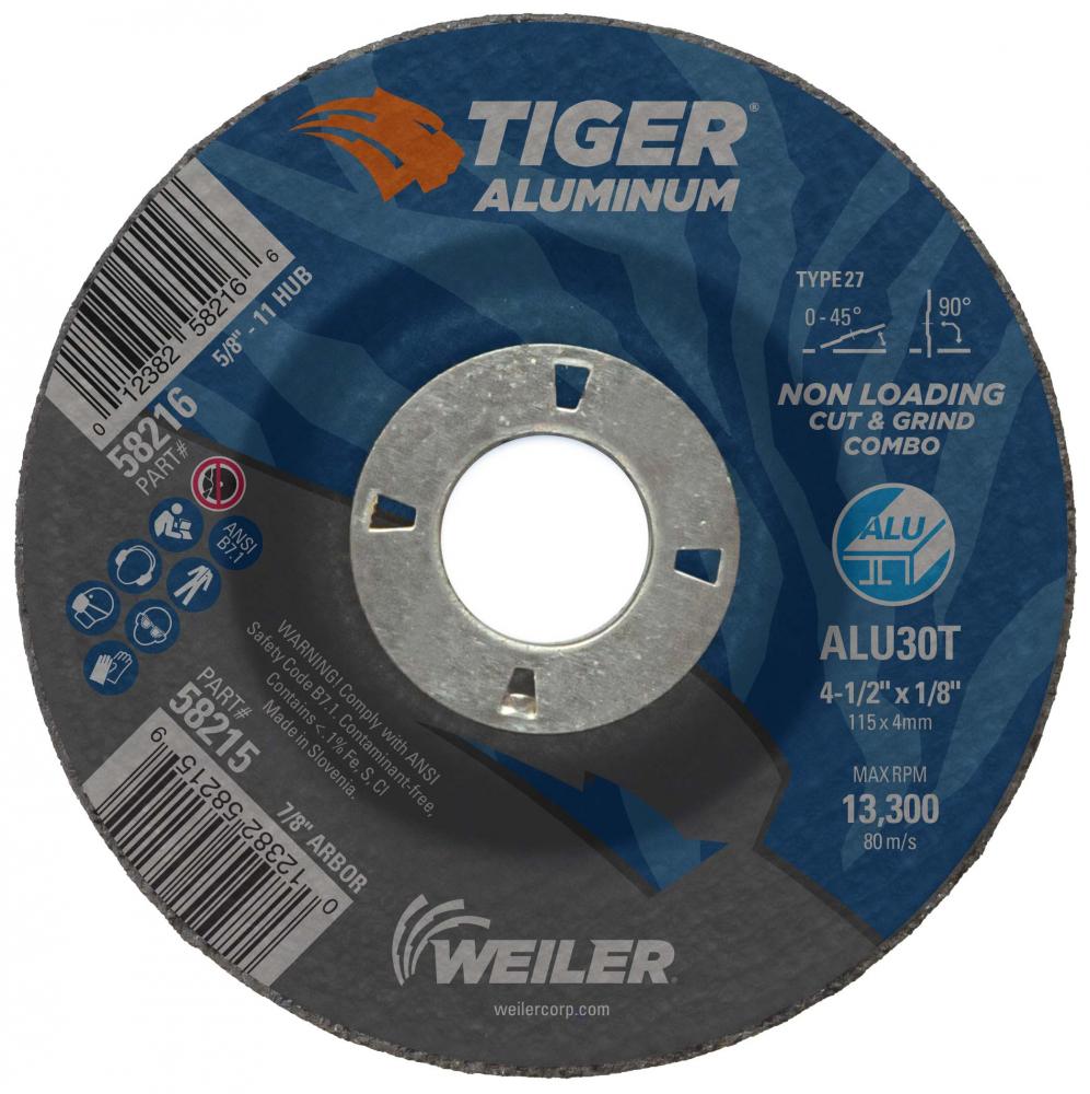 Cut/Grind Combo Wheel - Tiger Aluminum Cut/Grind Combo Wheel - Tiger Aluminum