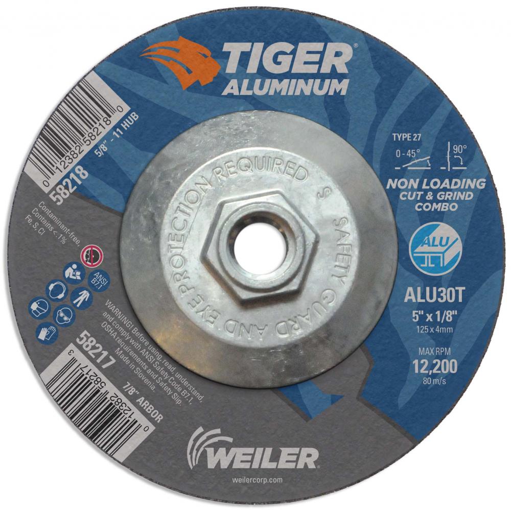 Cut/Grind Combo Wheel - Tiger Aluminum Cut/Grind Combo Wheel - Tiger Aluminum