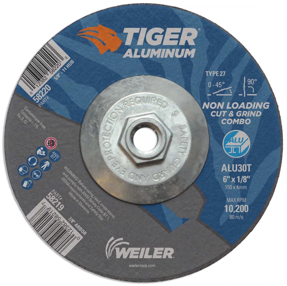 Cut/Grind Combo Wheel - Tiger Aluminum Cut/Grind Combo Wheel - Tiger Aluminum