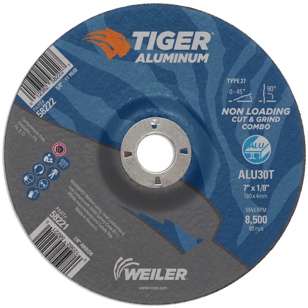 Cut/Grind Combo Wheel - Tiger Aluminum Cut/Grind Combo Wheel - Tiger Aluminum