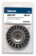 Weiler Abrasives 08014P - Knot Wire Wheel - Retail Pack