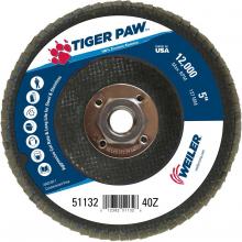 Weiler Abrasives 51132 - Flap Disc - Tiger Paw