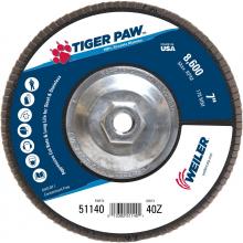 Weiler Abrasives 51140 - Flap Disc - Tiger Paw