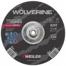 Weiler Abrasives 56423 - Cut/Grind Combo Wheel - Wolverine