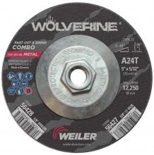 Weiler Abrasives 56427 - Cut/Grind Combo Wheel - Wolverine
