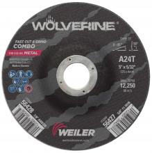Weiler Abrasives 56428 - Cut/Grind Combo Wheel - Wolverine