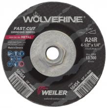 Weiler Abrasives 56454 - Grinding Wheel - Wolverine