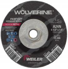 Weiler Abrasives 56455 - Grinding Wheel - Wolverine