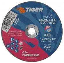 Weiler Abrasives 57066 - Cutting Wheel - Tiger AO