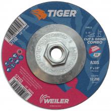 Weiler Abrasives 57102 - Cut/Grind Combo Wheel - Tiger AO