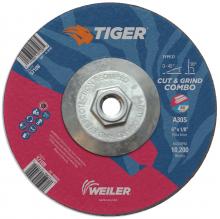 Weiler Abrasives 57108 - Cut/Grind Combo Wheel - Tiger AO