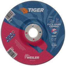 Weiler Abrasives 57109 - Cut/Grind Combo Wheel - Tiger AO