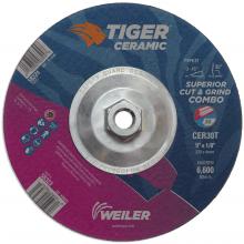 Weiler Abrasives 58324 - Cut/Grind Combo Wheel - Tiger Ceramic