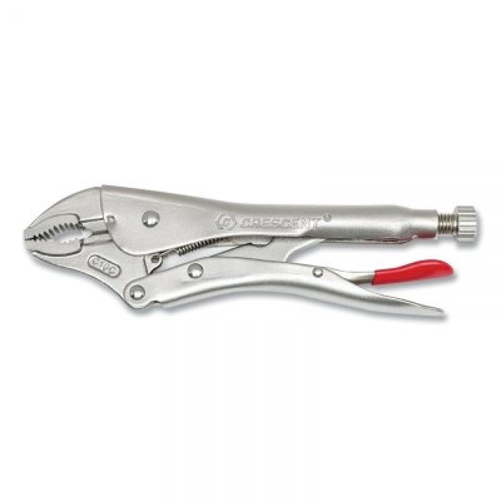 Crescent Curved Jaw Locking Pliers w/Wire Cutter