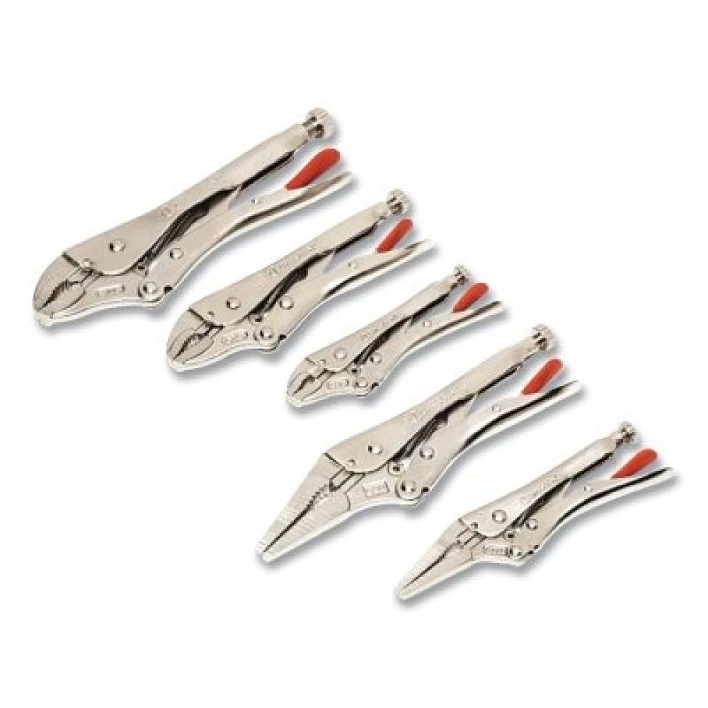 Crescent 5 Pc Curved and Long Nose Locking Plier Sets