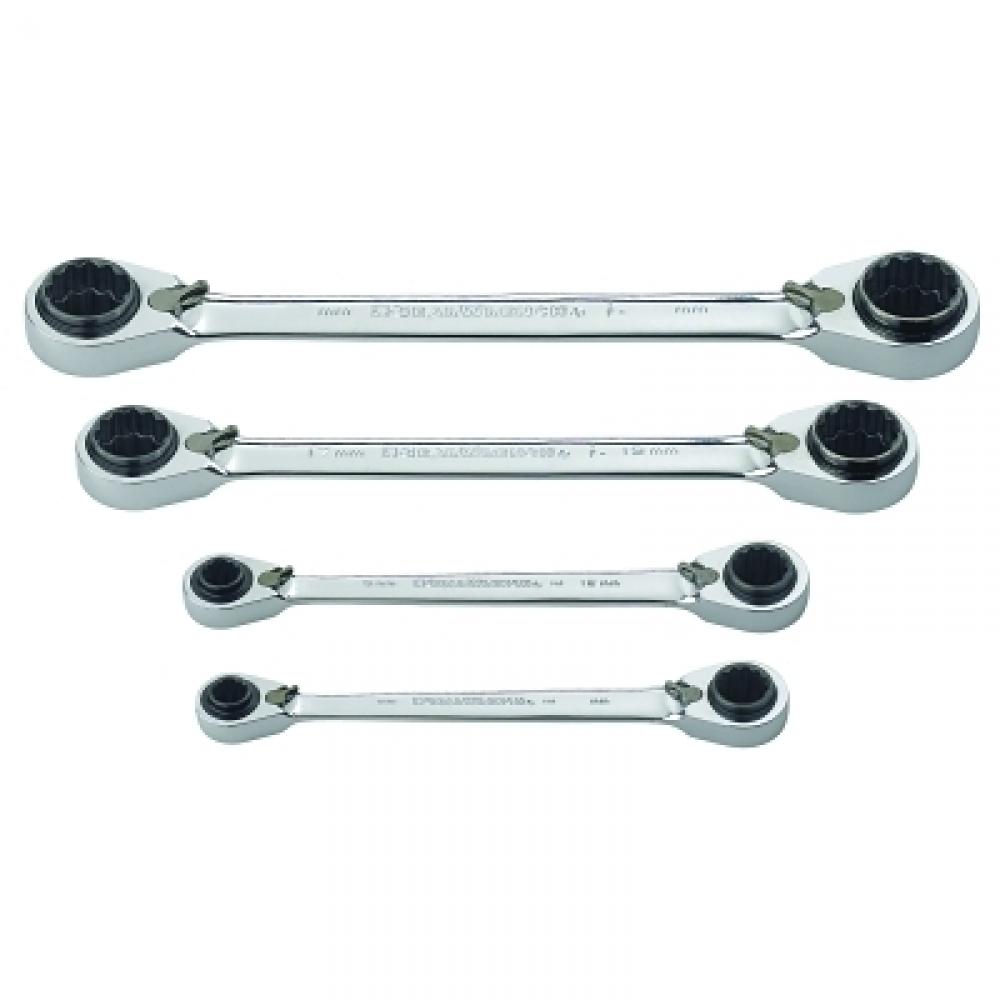 GEARWRENCH 4 Pc. QuadBox Double Box Ratcheting Wrench Sets