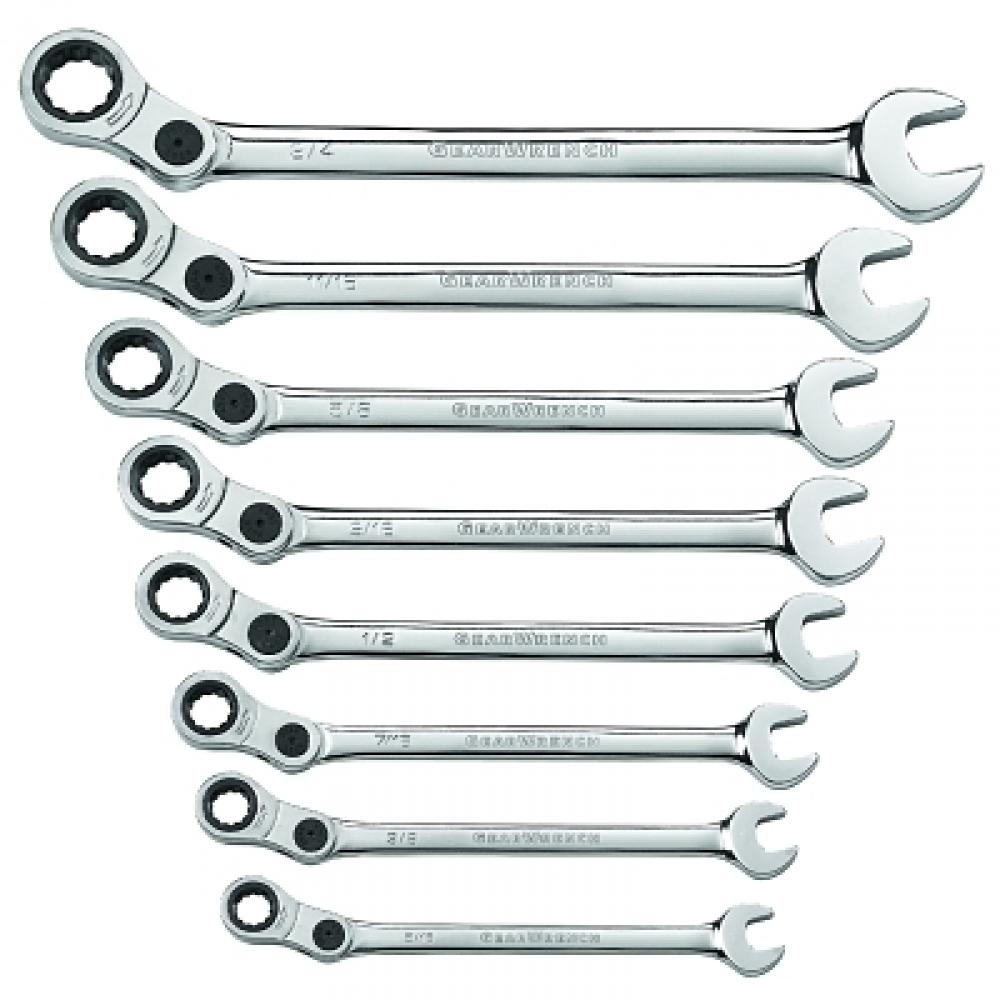 GEARWRENCH 8 Pc. Indexing Combination Wrench Sets