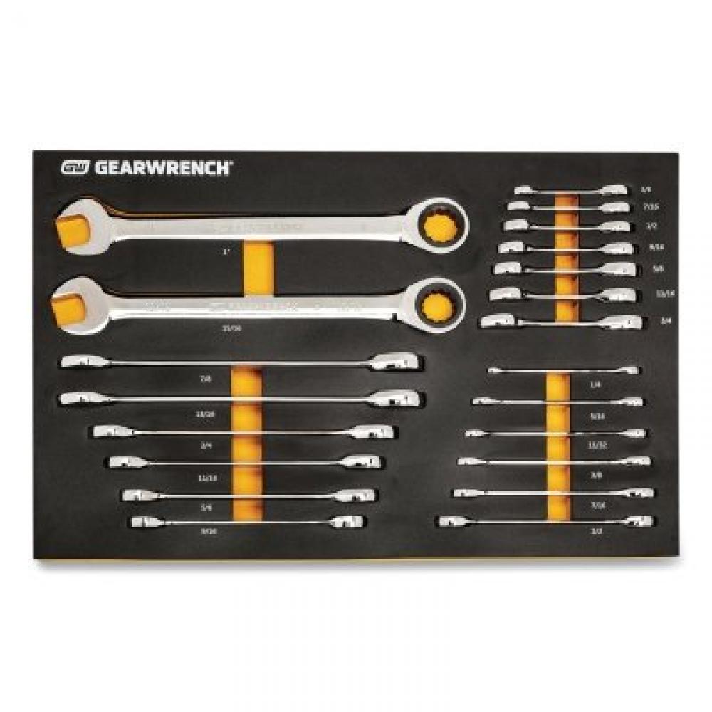 GEARWRENCH 72T Modular Combination Ratcheting Wrench Tool Sets